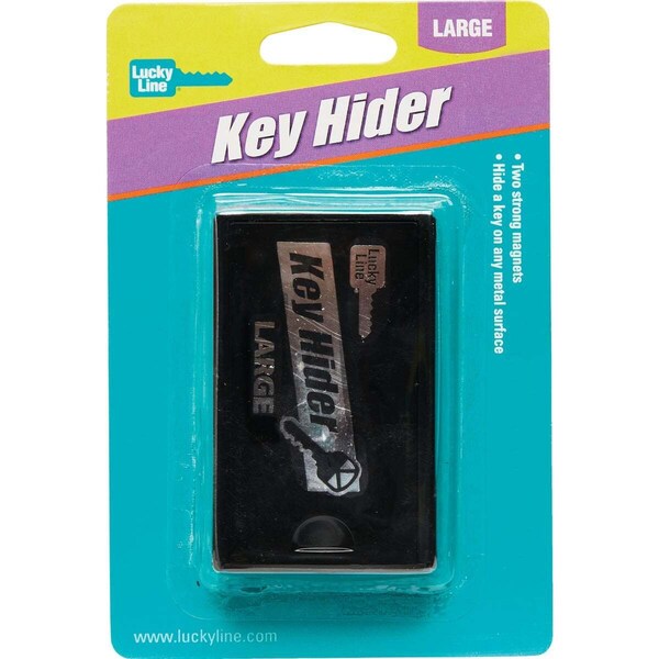 Lucky Line Black Plastic 1-7/8 In. Magnetic Key Hider - 91001