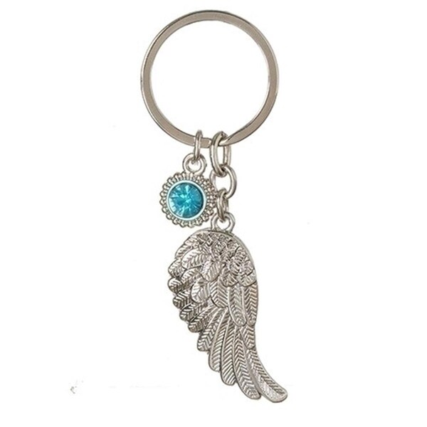 Roman 3.75 in. December Angel Wing Keychain, 4PK - 19942