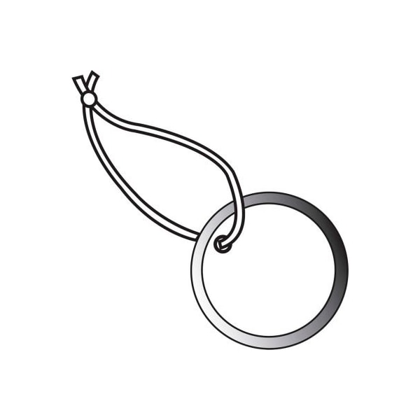 The Packaging Wholesalers Metal Rim Tags, Pre Strung, 1-1/2" Dia., 100/Pack - G26221