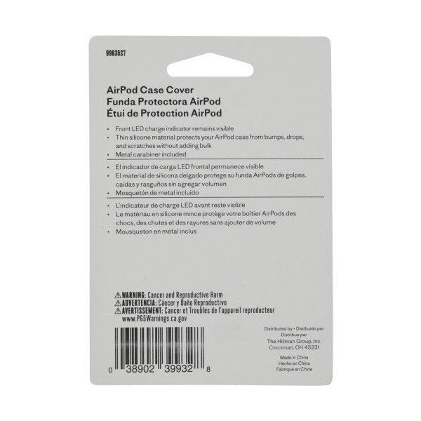 Hillman HILLMAN Airpod Case with Carabiner Silicon 1 pk - 9983527