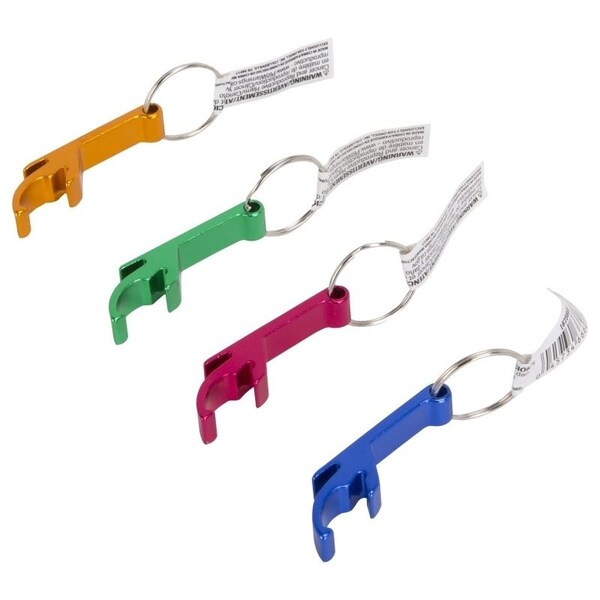Vulcan Key Ring, Key Ring Ring, 7/8 in Dia Ring, Aluminum Case, Blue/Gold/Green/Pink - SZ007-1