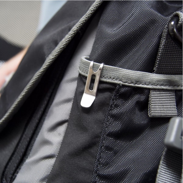 Nano Clip KeySmart Nano Clip Stainless Steel Silver Pocket/Purse Clip Keychain - KS801-SS
