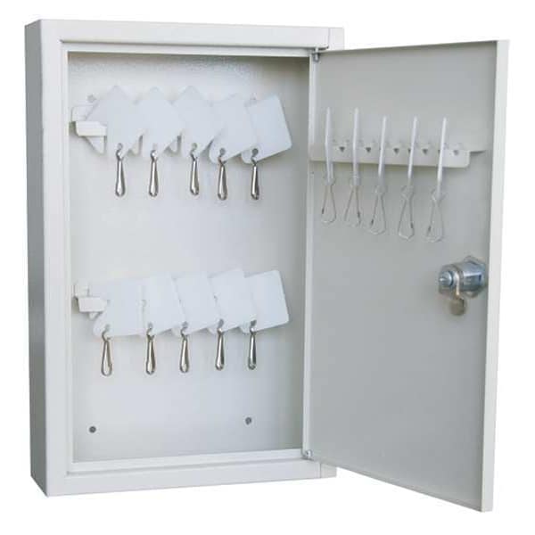 Zoro Select Key Box, Beige, Steel, Cam Lock, Powder Coated - 33J869