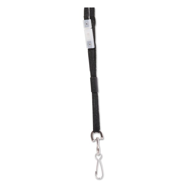 Sicurix Safety Breakaway Lanyard with Hook, 36", Black - BAU65509