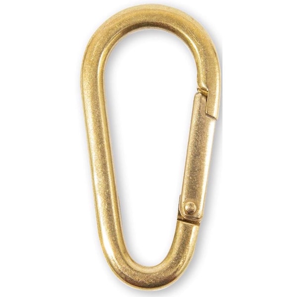 Hillman HILLMAN Sanitas Brass Assorted Black/Gold Clip/Hook Carabiner - 9985377