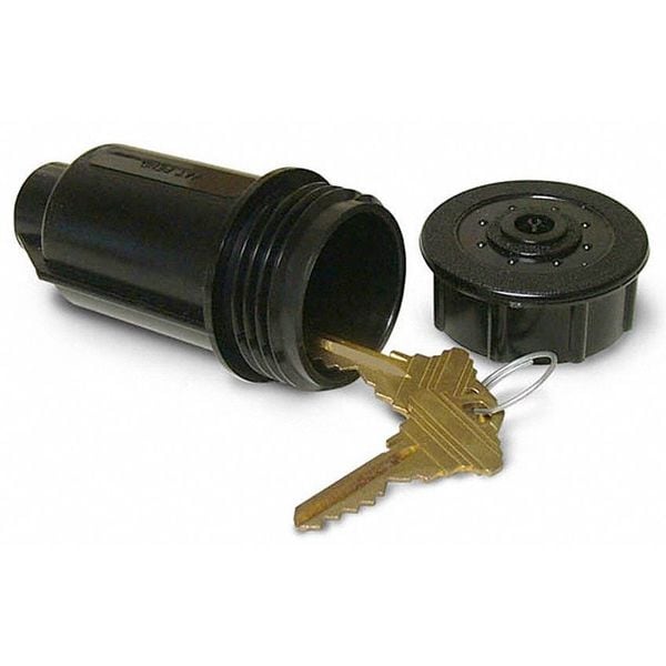 Lucky Line Key Hider, Black, Plastic, Sprinkler Key Hider - 91901