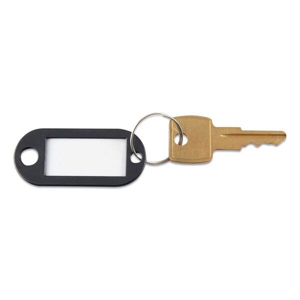 Advantus Key Tags Label Window, 0.88 x 0.19 x 2, Black, 6PK - KEY98017