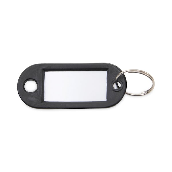 Advantus Key Tags Label Window, 0.88 x 0.19 x 2, Black, 6PK - KEY98017