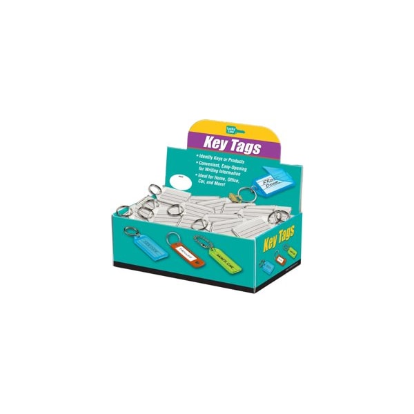 Lucky Line ID Key Tag w/Ring Clear, 100PK - 20400