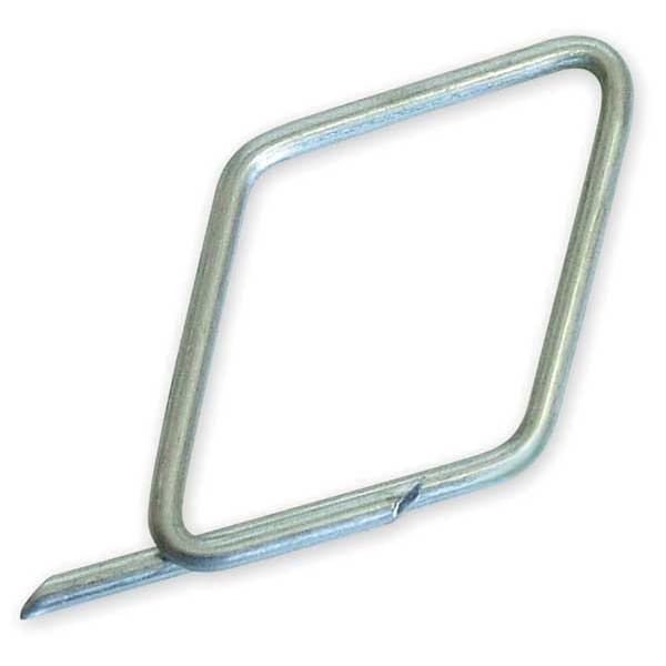 Lucky Line Diamond Fastener, Gray, Steel, Diamond Fastener, Galvanized 100 PK - 74900