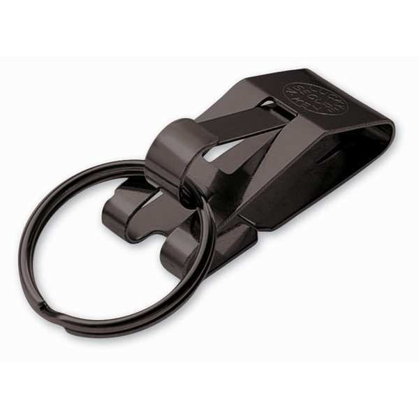 Lucky Line Key Chain, Black, Stainless Steel, Belt Key Holder, 10 PK - 47010