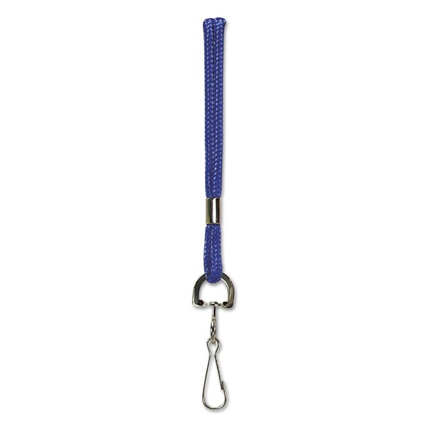 Sicurix Rope Lanyard, Metal Hook Fastener, 36" Long, Nylon, Blue - BAU68903