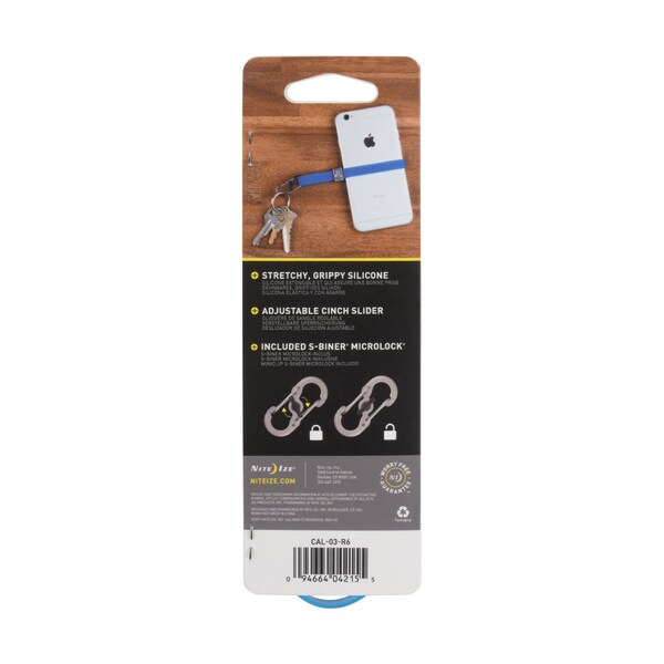 Nite Ize 2023 Nite Ize Cinch-A-Lot Stretch Strap, Blue - NIT-CAL-03-R6
