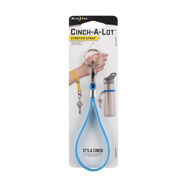 Nite Ize 2023 Nite Ize Cinch-A-Lot Stretch Strap, Blue - NIT-CAL-03-R6