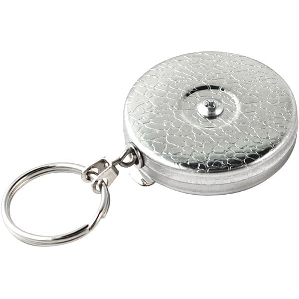 Key-Bak Retractable Key Holder, PK2, Chrome, Stainless Steel Chain, 2 PK - KB0052PK