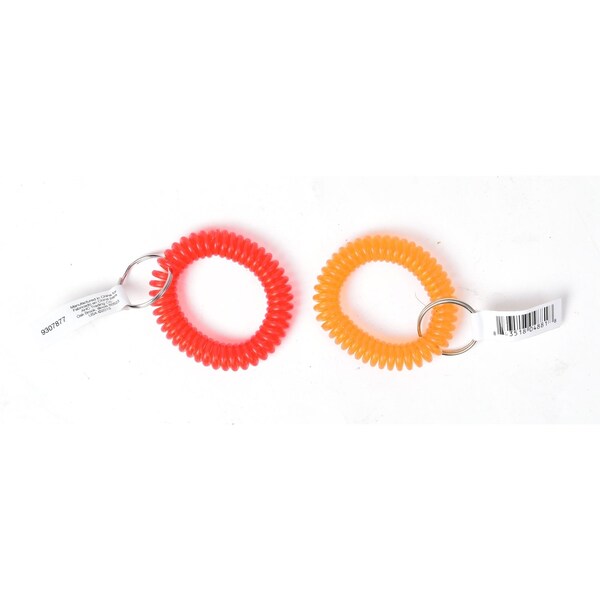 Home Plus Home Plus 6 in. D Vinyl Blue/Silver Coiled Key Ring - AC2014211