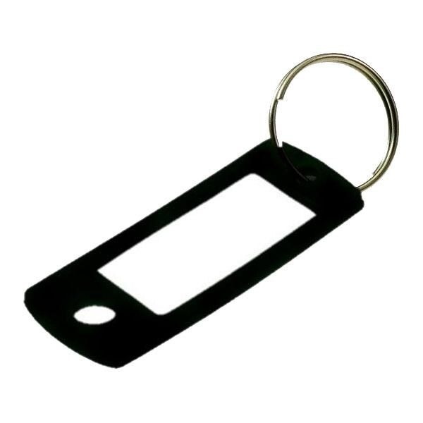 Lucky Line LuckyLine: ID TAG W/RING BLACK - LKL-16920