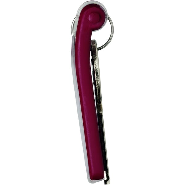 Durable Office Products Key Tag, Red, Plastic, Open/Close, Unfinished 6 PK - 195703