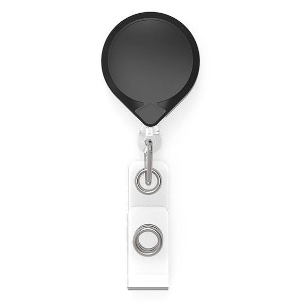 Key-Bak Blk MiniBak ID Vinyl Strap Standard Clip - 0057-005