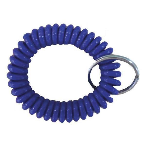 Zoro Select Wrist Coil, Blue, Polyurethane, Wrist Coil, 5 PK - 25PA14