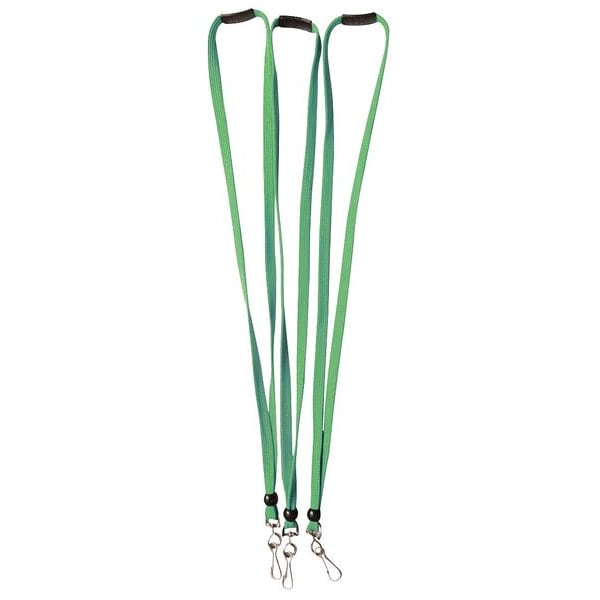 Zoro Select Lanyard, Green, Breakaway Style, 10 PK - 25DU65