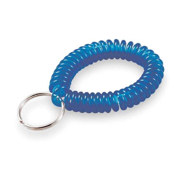 Lucky Line Wrist Coil, Blue, Polyurethane, Steel, Wrist Coil, Nickel Plated 5 PK - 4103505