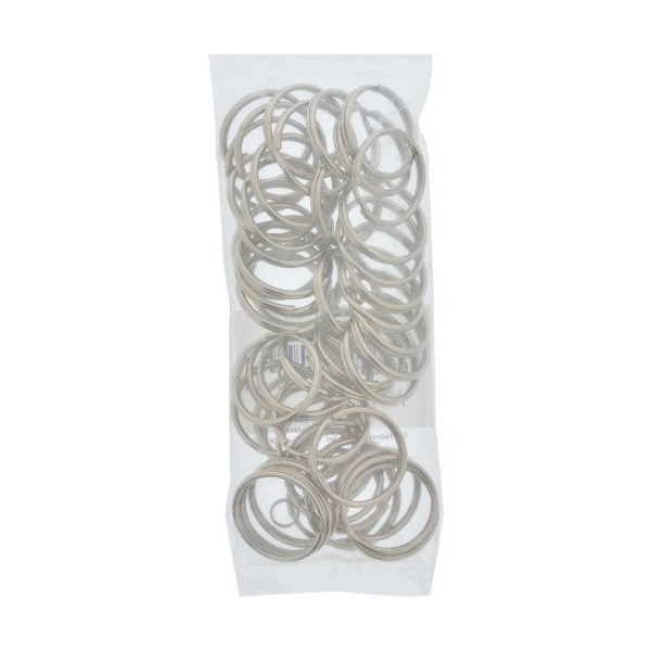 Hillman HILLMAN 1 in. D Tempered Steel Silver Split Rings/Cable Rings Key Ring, PK50 - 703514