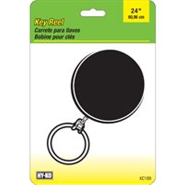 Hy-Ko KC189 Black Clipon Keyreel 24 In. - 2495497
