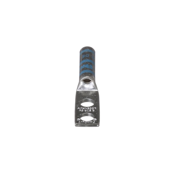 Panduit Terminal de Compresión de Cobre, 2 Orificios, #6 Awg, - LCC6-14JW-L