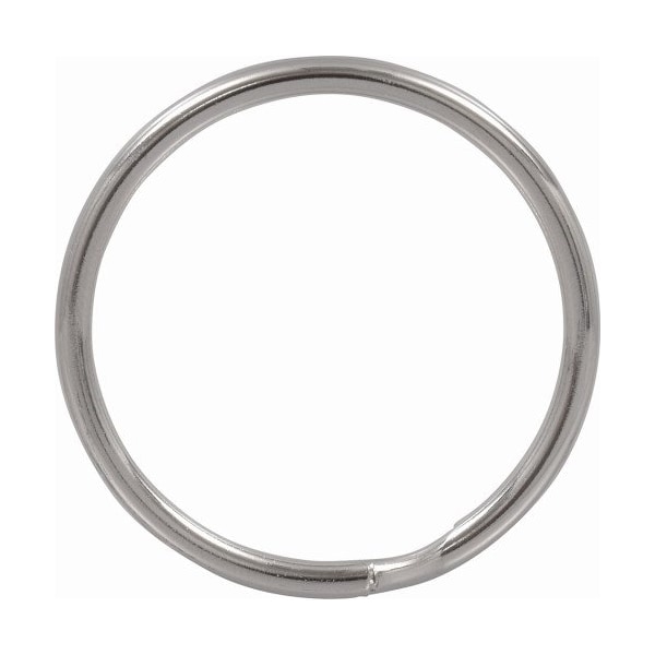 Hillman HILLMAN 1-1/4 in. D Tempered Steel Silver Split Rings/Cable Rings Key Ring, PK50 - 703518