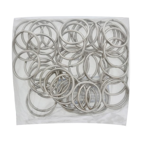 Hillman HILLMAN 1-1/4 in. D Tempered Steel Silver Split Rings/Cable Rings Key Ring, PK50 - 703518