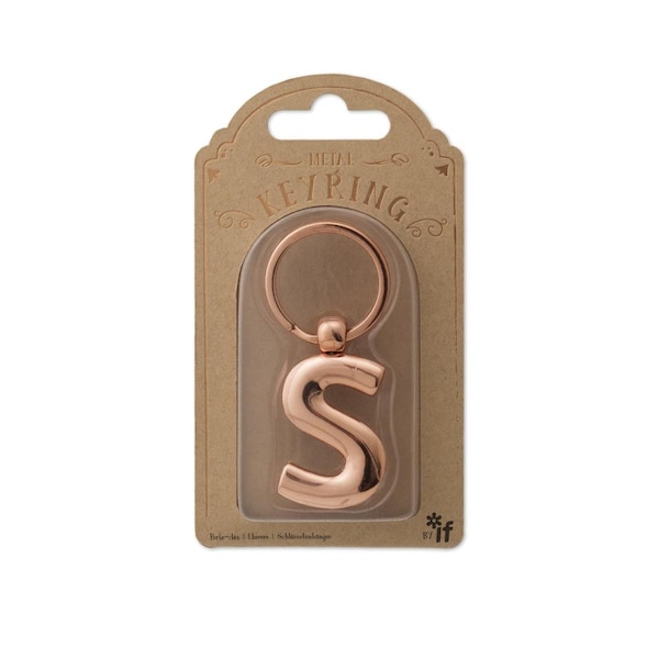 Goldengifts Copper Letter Keyrings, Letter S - GO3546257