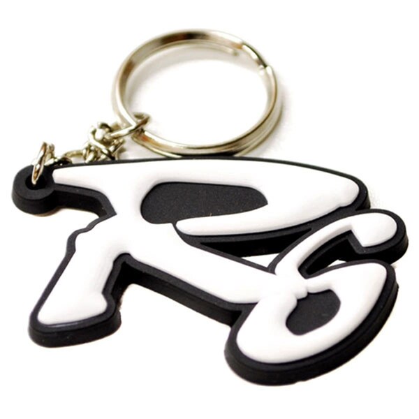 Krator Yamaha Keychain Key Ring Fob Logo Decal Motorcycle, White - HBK902