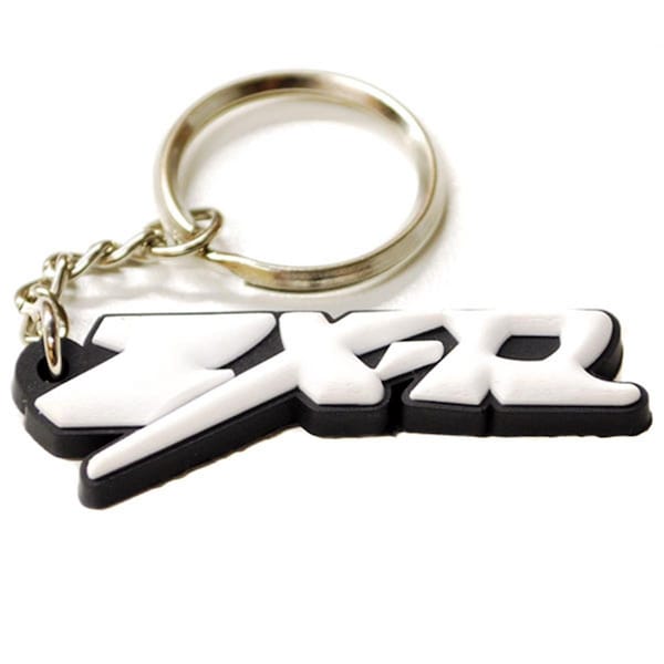 Krator Kawasaki Keychain Key Ring Fob Logo Decal Motorcycle, White - HBK904