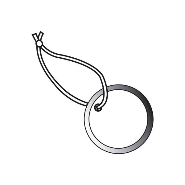 The Packaging Wholesalers Metal Rim Tags, Pre Strung, 1" Dia., 100/Pack - G26220