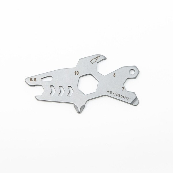 Alltul KeySmart AllTul Stainless Steel Silver Shark Multi-Tool Key - KS824-SS-SHK