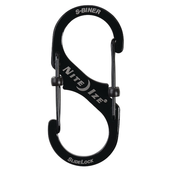 Nite Ize 2023 Nite Ize S-Biner Slidelock Stainless Steel No 3, Black,  - NIT-LSB3-01-R6