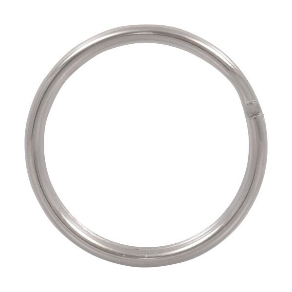 Hillman HILLMAN 3/4 in. D Tempered Steel Silver Split Rings Key Ring, PK50 - 703510