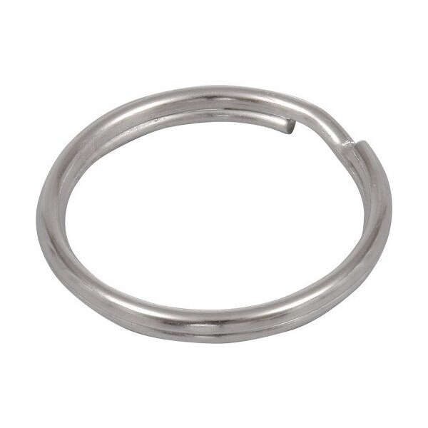 Hillman HILLMAN 3/4 in. D Tempered Steel Silver Split Rings Key Ring, PK50 - 703510