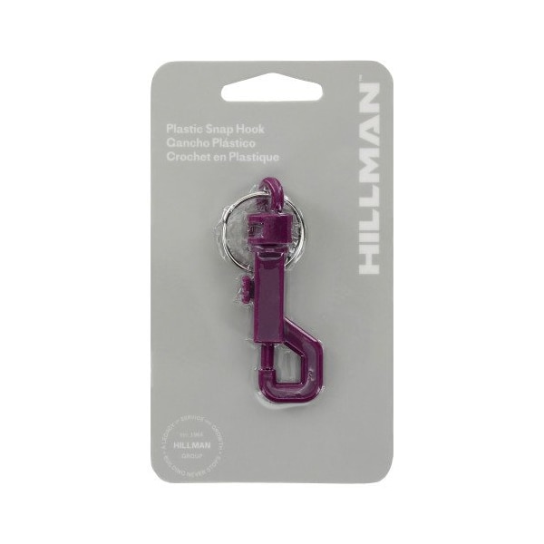 Hillman HILLMAN Metal/Plastic Assorted Clips/Snap Hooks Key Chain, PK5 - 701302