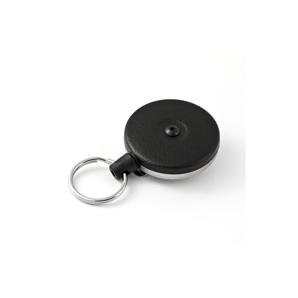 Key-Bak KEYBAK Self Retracting Reel - 24 in. Stainless Steel Chain, Black Front, Belt Clip, 5PK - 0005-004
