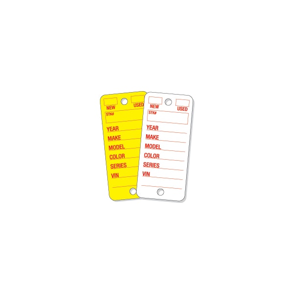 Car Dealer Depot Poly Key Tags (250 Per Box) Pk - 426