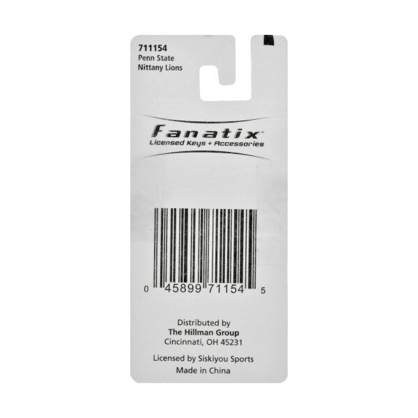 Hillman HILLMAN NCAA Tempered Steel Blue Split Ring Keychain - 711154