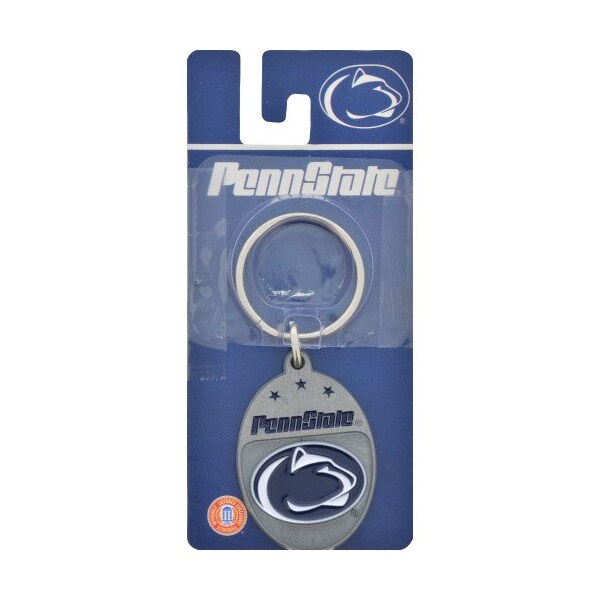 Hillman HILLMAN NCAA Tempered Steel Blue Split Ring Keychain - 711154