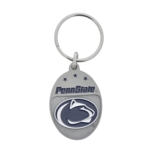Hillman HILLMAN NCAA Tempered Steel Blue Split Ring Keychain - 711154