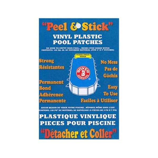 Union Laboratories Union Laboratories 10 100 Sq. In. Peel & Stick Vinyl Plastic Pool Patch - 10