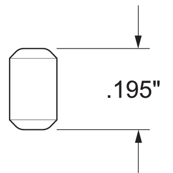 Kwikset 3101-21 Brass Pin Btm 0.195 Prpl, Gold, Zinc, Pins - 83101-001