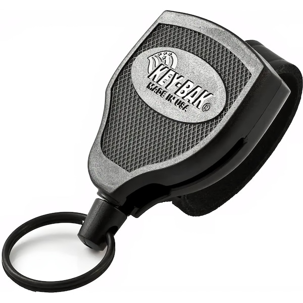 Key-Bak KEYBAK Super 48 Self Retracting Reel - 36 in. DuPont Kevlar Cord, Leather Duty Belt Loop, 5PK - 0S48-714