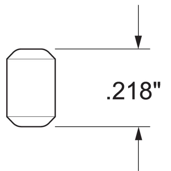 Kwikset 3103-21 Brass Pin Btm 0.218 Slvr, Gold, Zinc, Pins - 83103-001