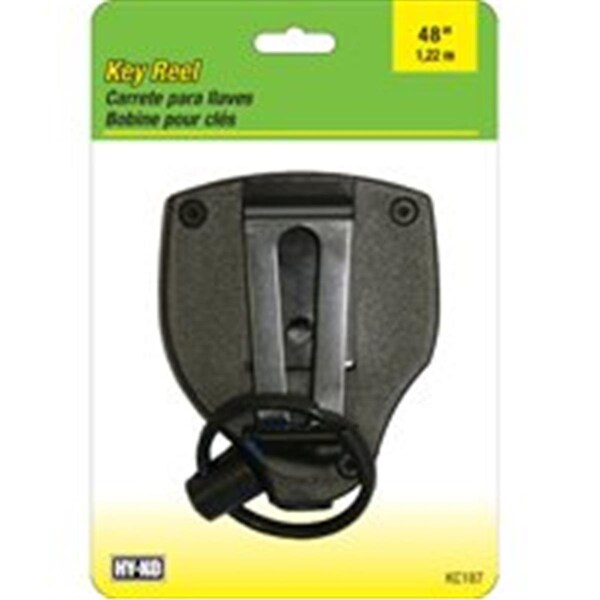 Gb Gifts KC187 Super Clipon Key Reel - Black - GB3681723